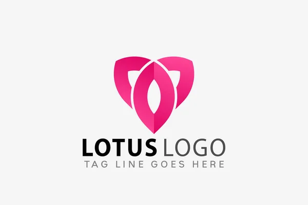 Kleurrijke Beauty Lotus Creatief Logo Design Vector Illustratie — Stockvector