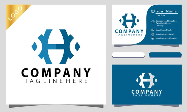Аннотация Letter Colorful Logo Design Inspiraton Business Card — стоковый вектор