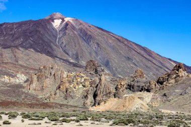 Teide çevresindeki manzara - İspanya 'nın en yüksek dağı