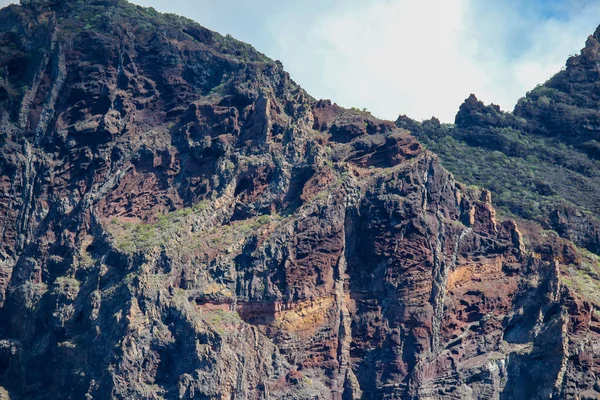 Blick Auf Die Steilküste Von Los Gigantes Auf Der Kanareninsel — Stockfoto