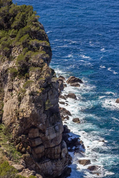 Scenic View Coast Northern Mallorca Bayalbufar Andratx — Stock Photo, Image