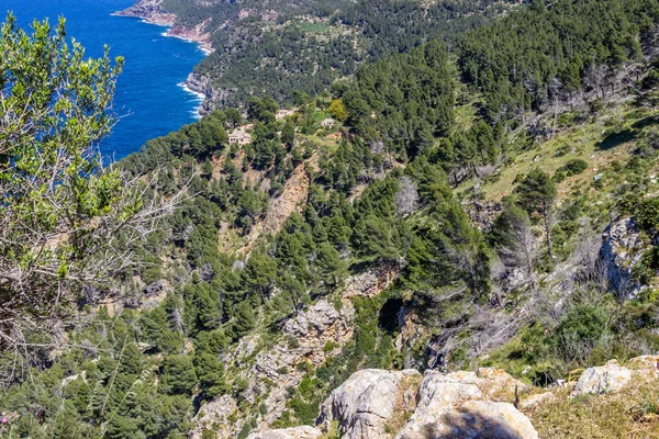 Scenic View Coast Northern Mallorca Bayalbufar Andratx — Stock Photo, Image