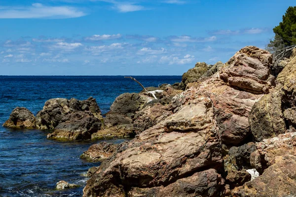 View Coast Bay Cala Tuent Balearic Island Mallorca Spain Sunny — Stock Photo, Image