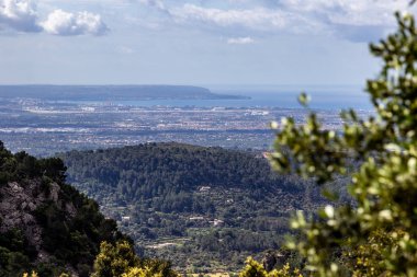 Coll de Soller, Mallorca 'dan manzara manzarası 