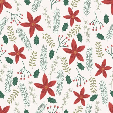 Kusursuz bir Noel deseni. Tatil arkaplanı