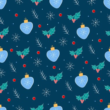 Kusursuz bir Noel deseni. Tatil arkaplanı