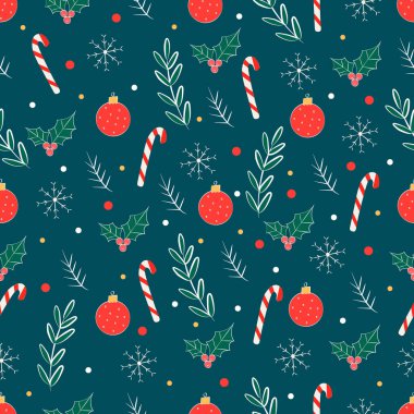 Kusursuz bir Noel deseni. Tatil arkaplanı