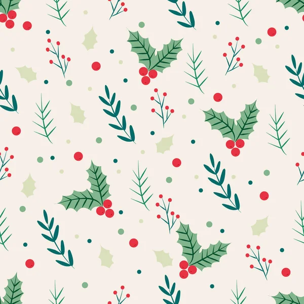 Christmas seamless pattern . Holidays background — Stock Vector