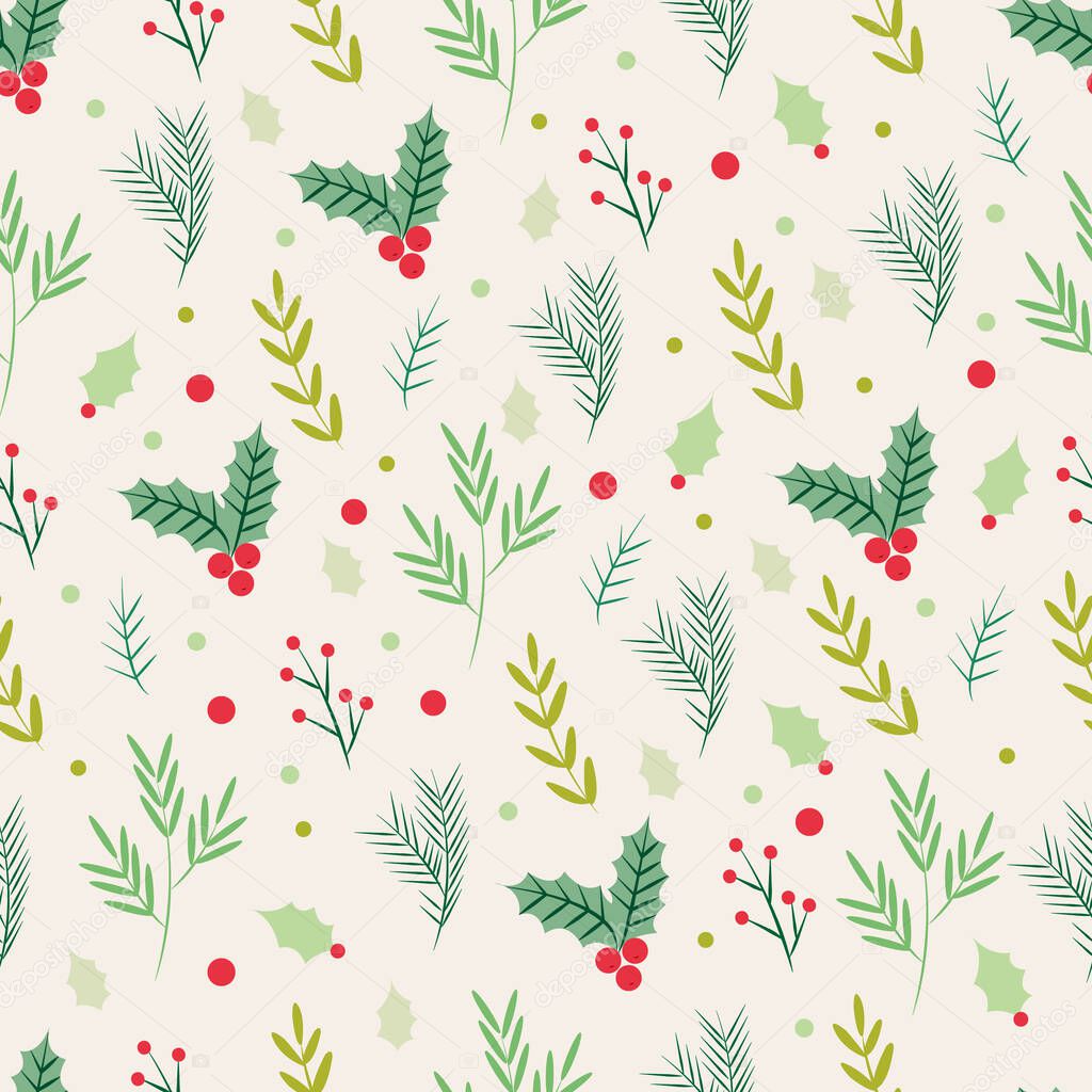 Christmas seamless pattern . Holidays background