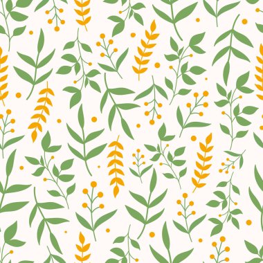 Pastel pembe arka planda çiçeklerle botanik kusursuz desen. Yapraklar ve çiçek duvar kağıtları. Çiçek arkaplanı.