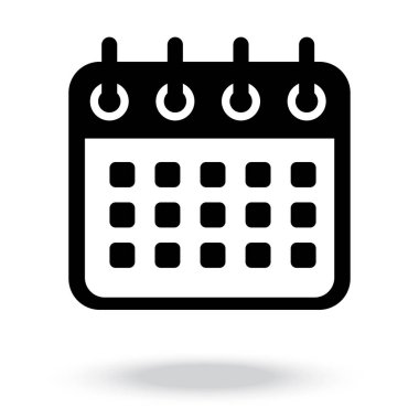 Takvim simgesi. gün simgesi. Ay simgesi.