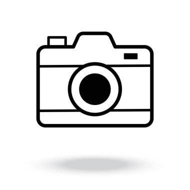 Kamera Simgesi vektörü. Fotoğraf simgesi vektörü.