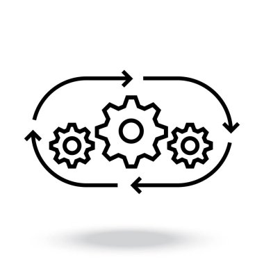 İşlem simgesi vektörü. İşlem simgesi vektörü.