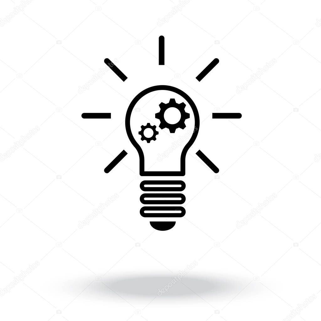 innovation icon.light bulb icon vector.
