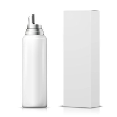 Kağıt paket kutu ile 3D gerçekçi köpük şişe