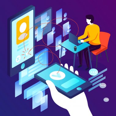 Vektör kavramı - online dating mobil uygulama