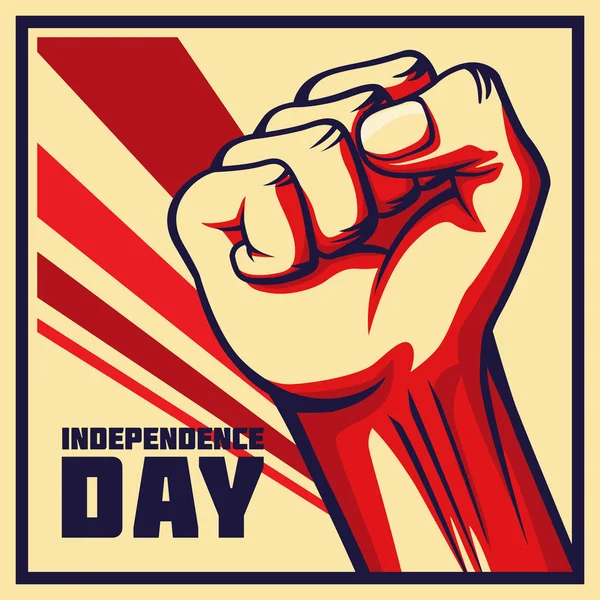 Vintage stijl vector Independence Day poster — Stockvector