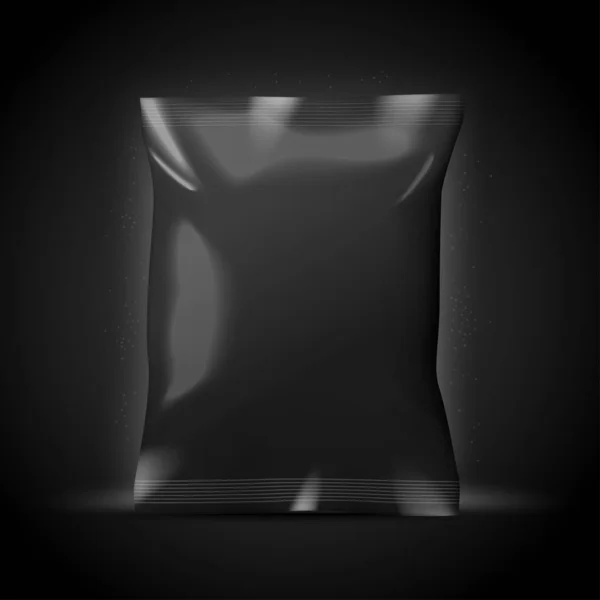Paquete de chocolate negro de lujo realista Vector 3d — Archivo Imágenes Vectoriales