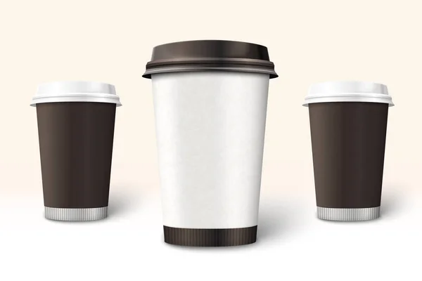 Vektor kaffekopp mall för branding och design — Stock vektor