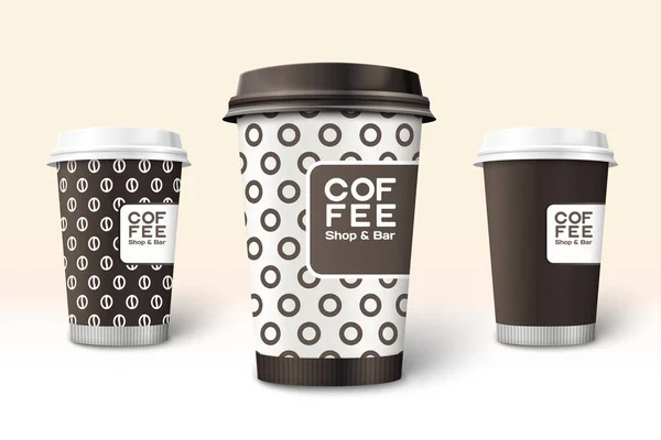 Vector modelo de xícara de café para branding e design — Vetor de Stock