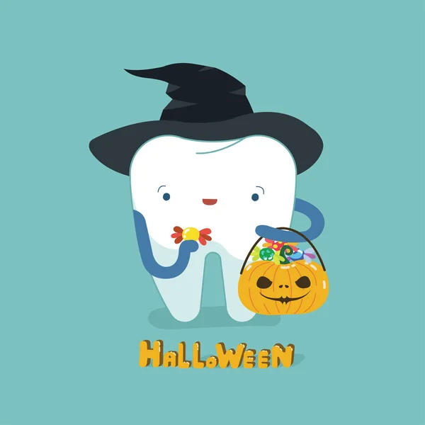 Cadılar Bayramı gün diş, diş fantacy kavramının.