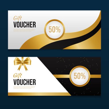 lüks hediye çeki tasarım şablonu.