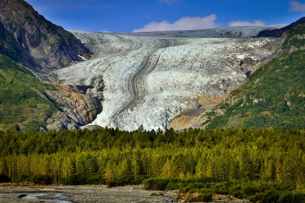 アラスカの Hrading 大氷原からイグジット氷河 — ストック写真