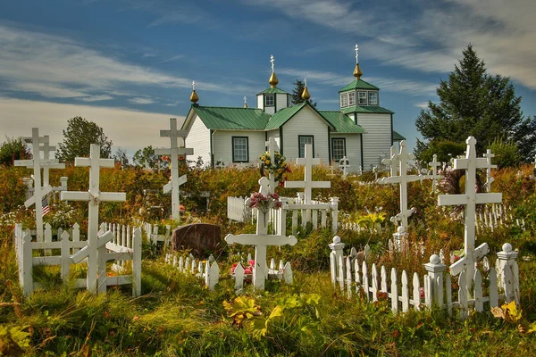 Святий Преображенський наш Лорд-каплиця біля Кенай на Алясці — стокове фото