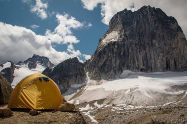 Applebee campground by the Snowpatch mountain in Bugaboos provincial park in BC, Canada clipart