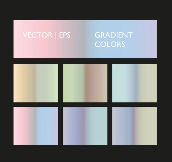 Palette Holographique Fond Couleur Douce Modèle Fond Olographe Pour Écran — Image vectorielle