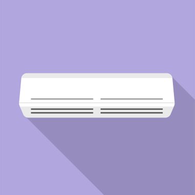 Klima düz tasarım ikonu. Vektör illüstrasyonu