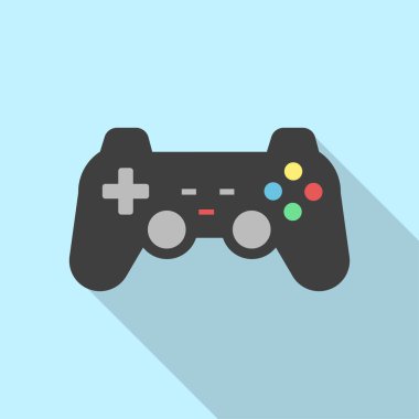 Joystick oyun simgesi vektör illüstrasyonu