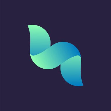 İşiniz için kurdele logosu soyut vektörü