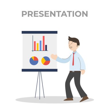 Ofiste iş toplantılarının sunumu