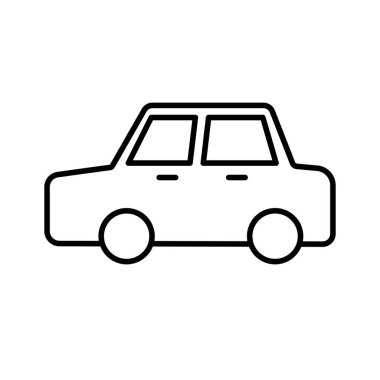 Araba simgesi vektör çizgisi
