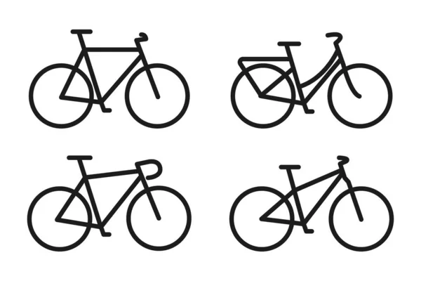 Ícone Bicicleta Ilustração Elemento Vetorial Sobre Fundo — Vetor de Stock