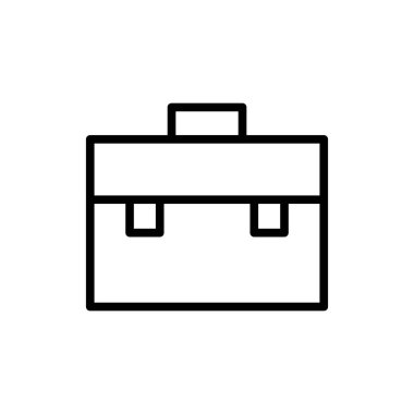 Bavul hattı simgesi. Vektör illüstrasyonu