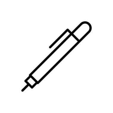 Kalem satırı simgesi. Vektör illüstrasyonu