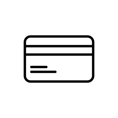 Kart çizgisi simgesi. Vektör illüstrasyonu