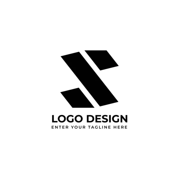 Letra Logotipo Vetor Abstrato — Vetor de Stock