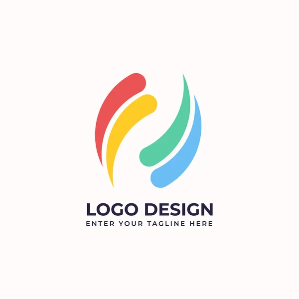 Imagen Vectorial Logotipo Abstracto Creativo Para Negocios — Archivo Imágenes Vectoriales