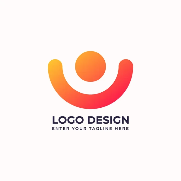 創造的な人々のロゴベクトルデザイン — ストックベクタ
