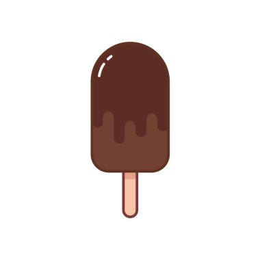 Dondurma çizgi film vektör çizimi
