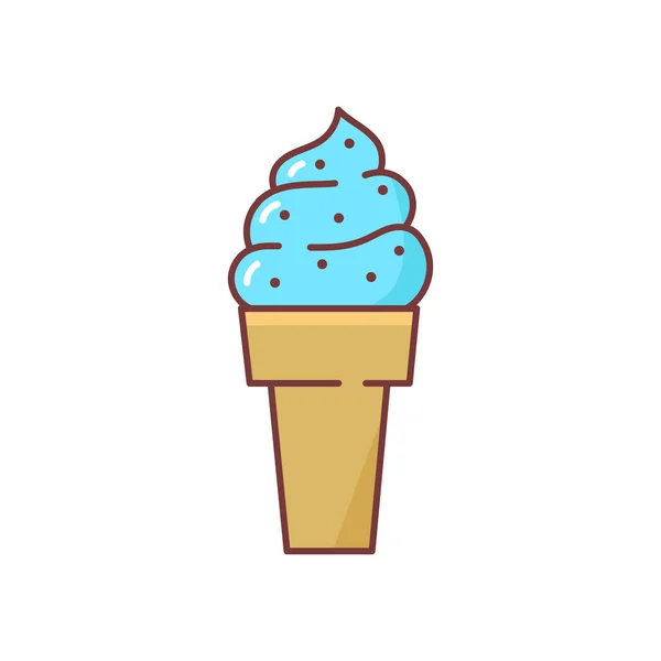 Helado Ilustración Vector Dibujos Animados — Archivo Imágenes Vectoriales