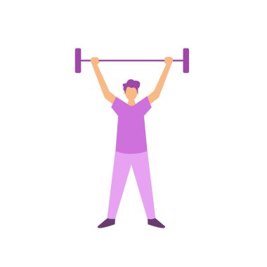 İnsanlar halterleri kaldırıyor.