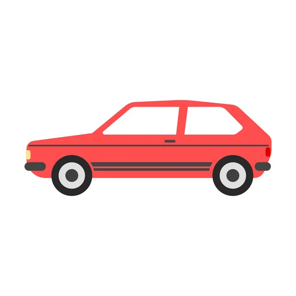 Ilustración Vectorial Coche Diseño Plano — Vector de stock