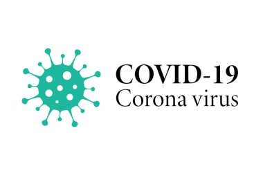 Corona virüs simgesi vektörü