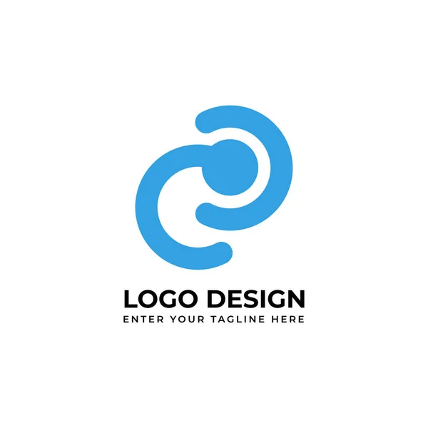 抽象的なロゴ 創造的なロゴ 美しくシンプルな要素 — ストックベクタ