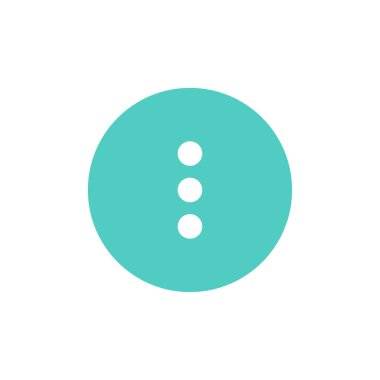 Beyaz arkaplanda üç nokta ikon vektörü