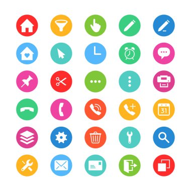 Web sitesi ve diğerleri için simge belirleme vektörü